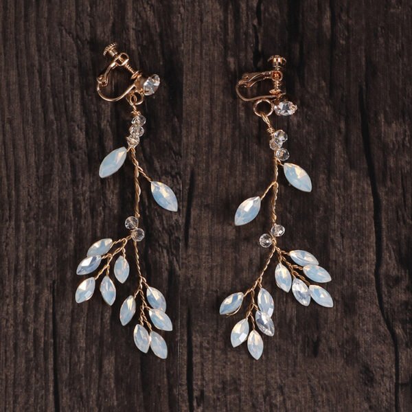 Temperament Commuter Korean Style Crystal Tassel Earrings - Image 5
