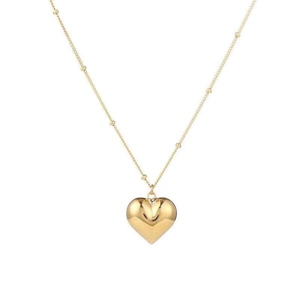 Women's Niche Three-dimensional Peach Heart Necklace - Image 8