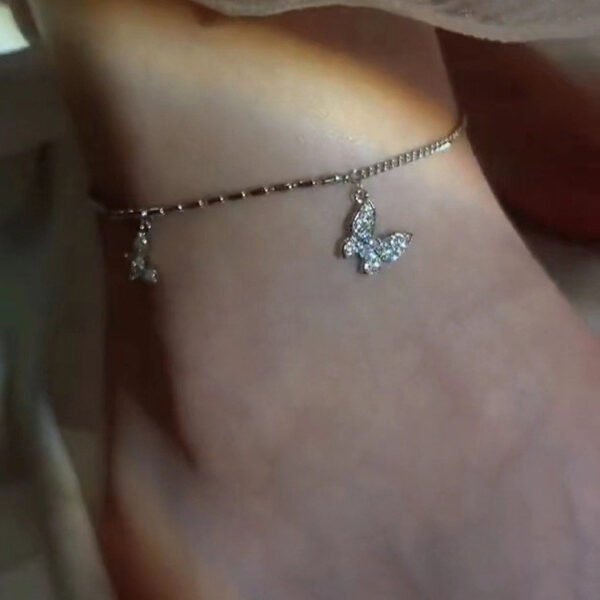 Women's Summer Simple Temperament Butterfly Anklet - Image 4