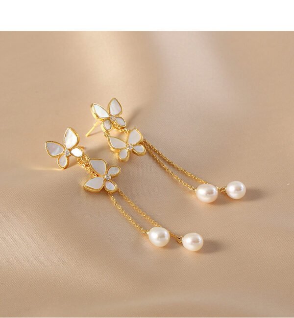 New Trendy Exquisite Sweet Butterfly Long Tassel Earrings - Image 4