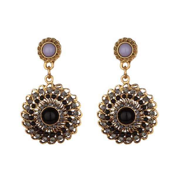 Bohemian Ethnic Style Stud Earrings Sunflower - Image 4