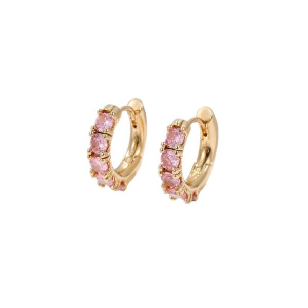 Copper Micro Inlaid Zircon Thickened Color Retention Ear Clip - Image 4