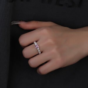 Zircon Ring With Caring Texture Designed By Minority