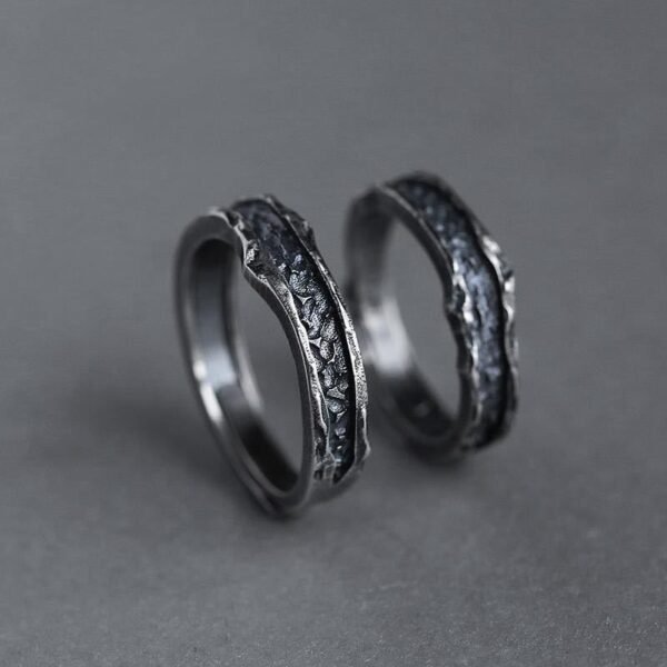 Couple Love Personality Male and Female Thai Silver Ring - Image 2