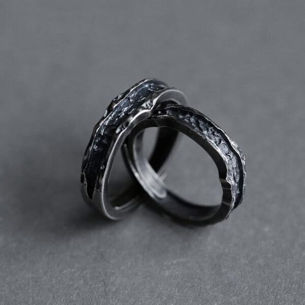 Couple Love Personality Male and Female Thai Silver Ring - Image 4