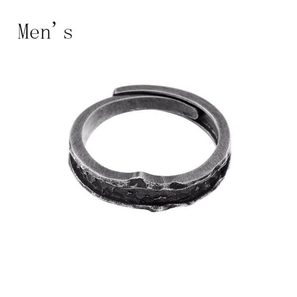 Couple Love Personality Male and Female Thai Silver Ring - Image 5