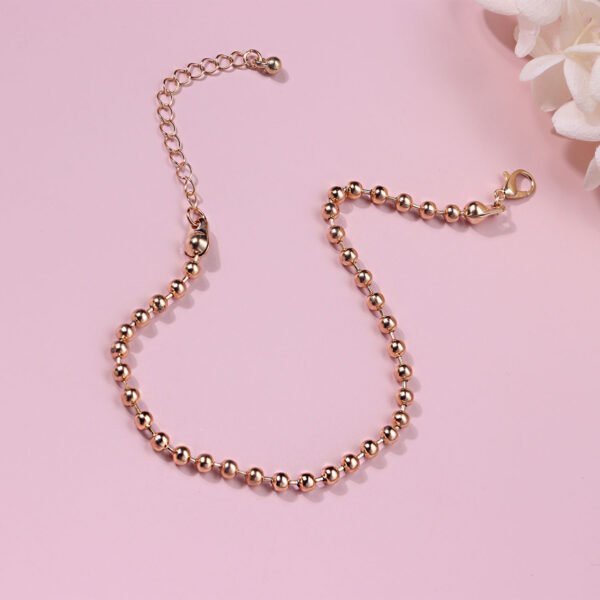 Amazon Hot Sale Round Bead Chain Anklet Women - Image 2