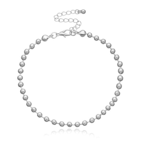Amazon Hot Sale Round Bead Chain Anklet Women - Image 3