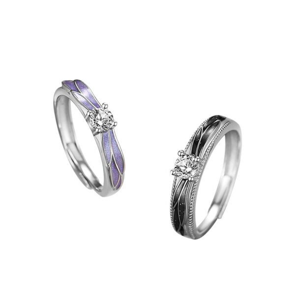 Original Angel Wing Couple Ring - Image 5