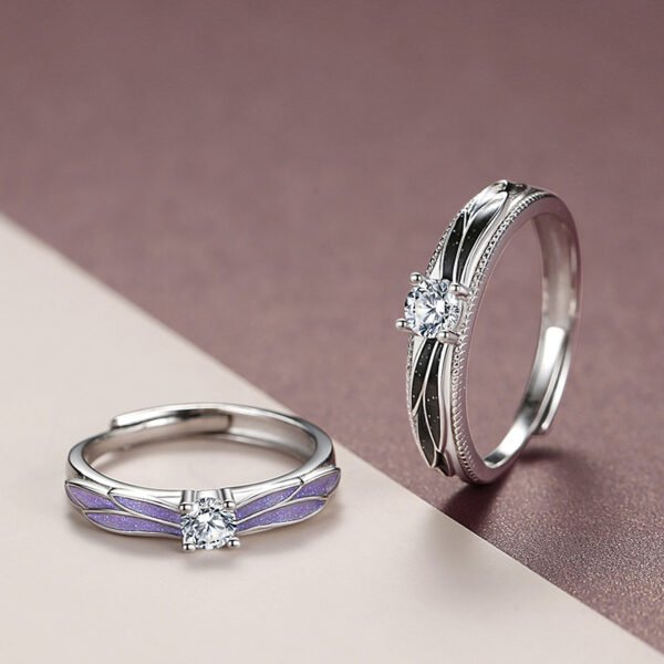 Original Angel Wing Couple Ring - Image 2