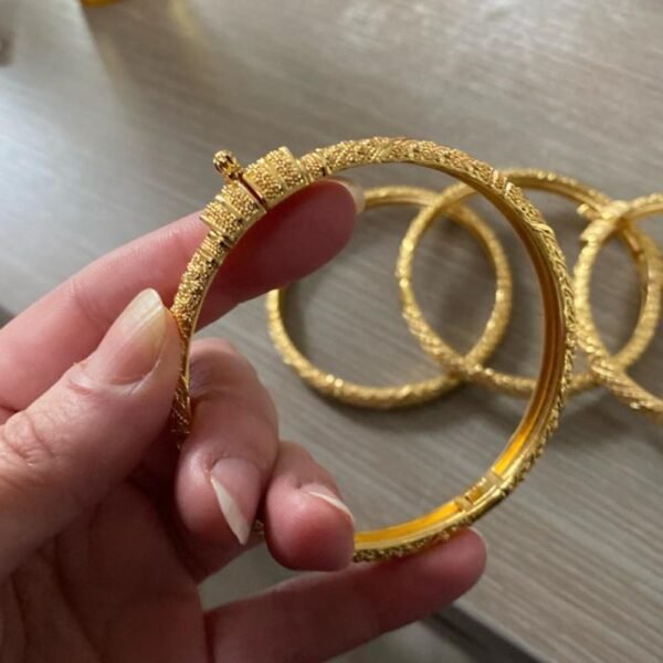 Bracelet Ethiopian Gold Color Bangles - Image 5