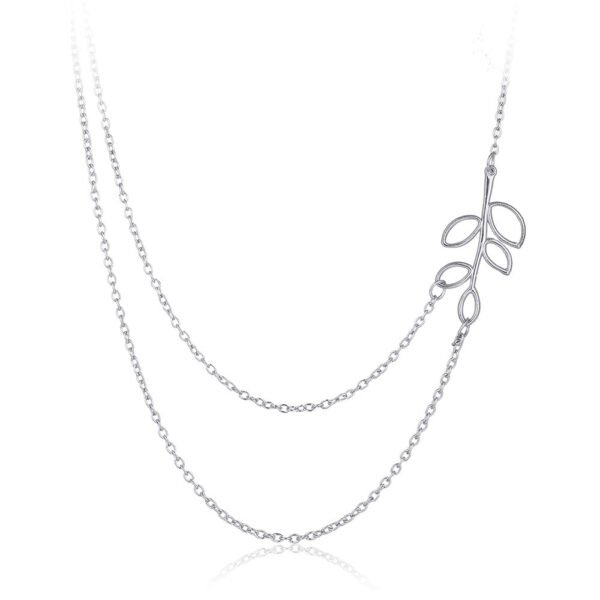 New Leaf Pendant Long Necklace - Image 5