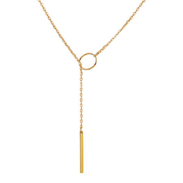 New Leaf Pendant Long Necklace - Image 2