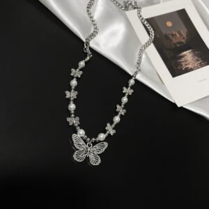Japanese And Korean Butterfly Necklace Niche Design Clavicle Chain