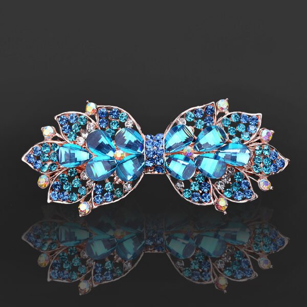 Rhinestone Barrettes Female Word Spring Clip - Image 8