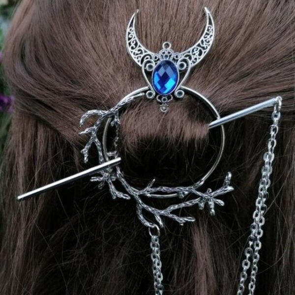 Unique Viking Black Oversized Crow Hair Clip Accessories - Image 8