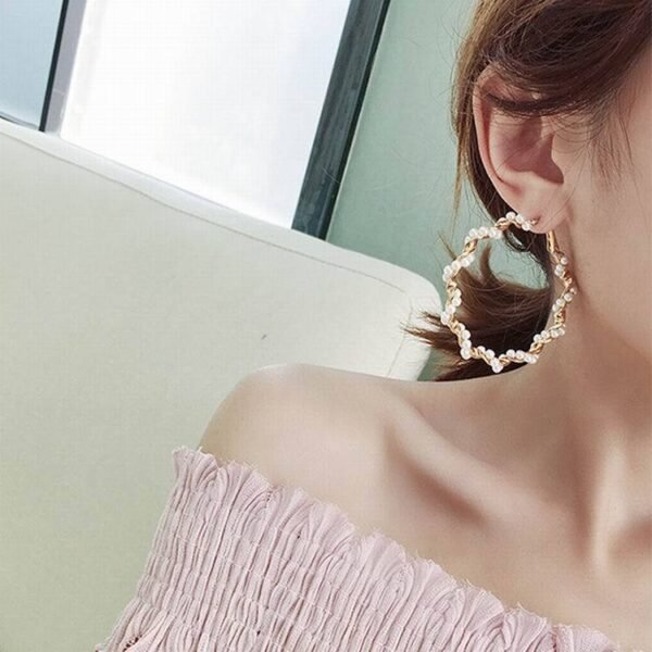 Big Circle Earrings For Women - Image 4