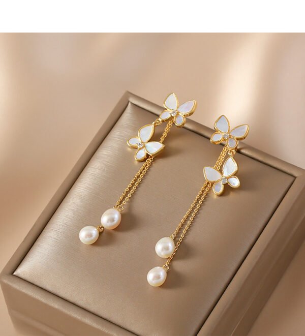 New Trendy Exquisite Sweet Butterfly Long Tassel Earrings - Image 6