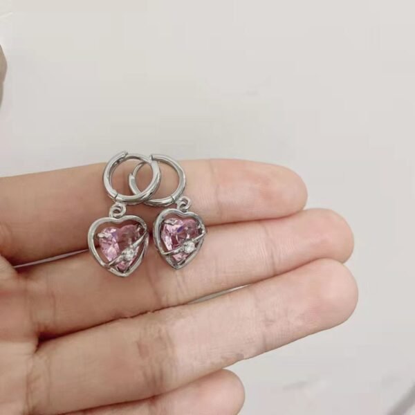 Japanese And Korean High-grade Rhinestone Hollow Heart Clavicle Chain Light Luxury Bracelet - Image 6