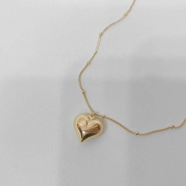 Women's Niche Three-dimensional Peach Heart Necklace - Image 5