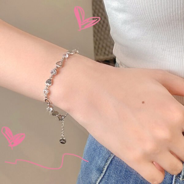 Loving Heart Zircon Bracelet For Women - Image 4