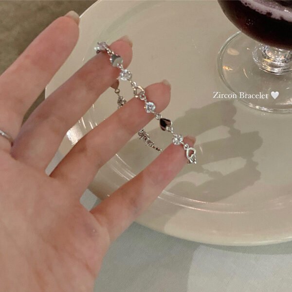 Loving Heart Zircon Bracelet For Women - Image 3