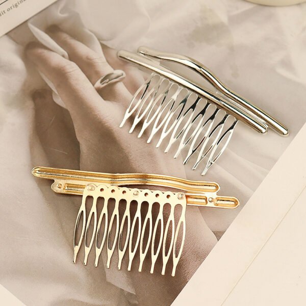 European And American Fashion Glossy Pine Branches With Comb Shaped Electroplating - Image 6