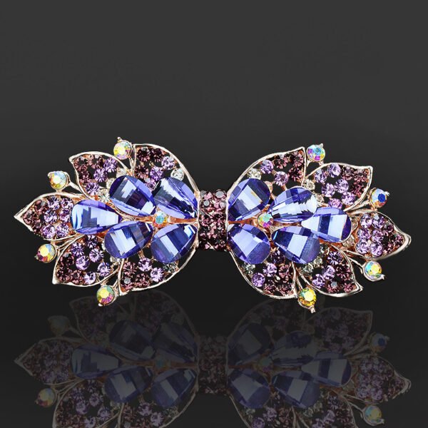 Rhinestone Barrettes Female Word Spring Clip - Image 2