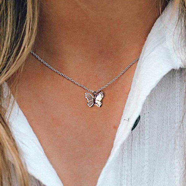 Clavicle Chain Sequined Star Butterfly Necklace Chain Necklace - Image 2