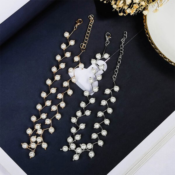 Pearl clavicle chain neck strap simple short paragraph - Image 3