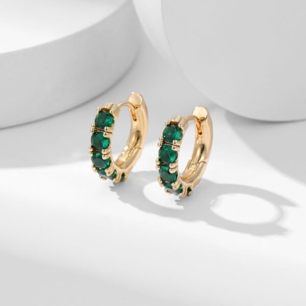 Copper Micro Inlaid Zircon Thickened Color Retention Ear Clip - Image 7