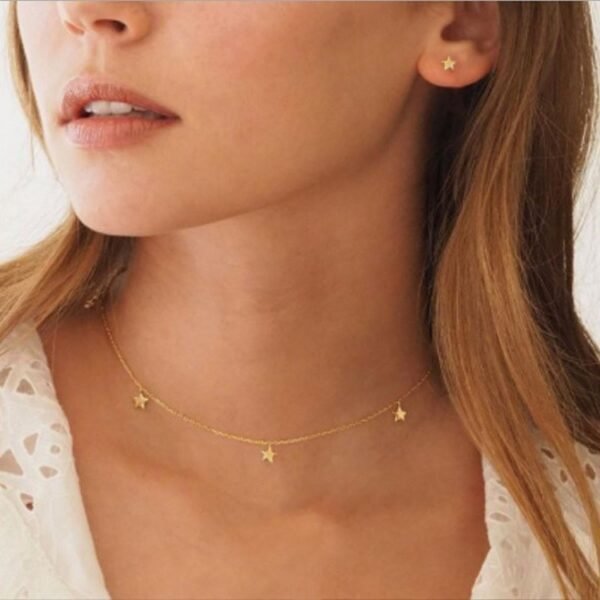 Clavicle Chain Sequined Star Butterfly Necklace Chain Necklace - Image 3