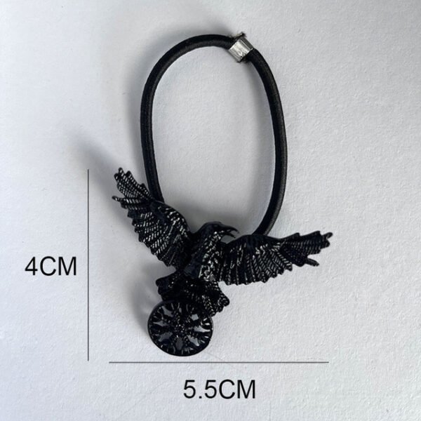 Unique Viking Black Oversized Crow Hair Clip Accessories - Image 2