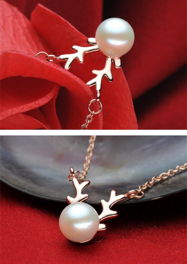 Small Elk Pearl Pendant - Image 8