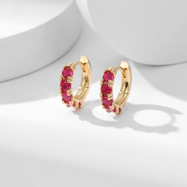 Copper Micro Inlaid Zircon Thickened Color Retention Ear Clip - Image 6