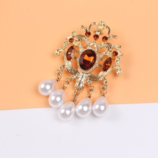 Design Court Retro Baroque Style Coat Brooch - Image 2