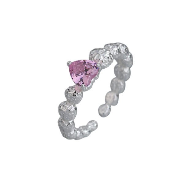 Zircon Ring With Caring Texture Designed By Minority - Image 2