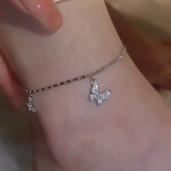 Women's Summer Simple Temperament Butterfly Anklet - Image 5