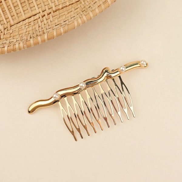 European And American Fashion Glossy Pine Branches With Comb Shaped Electroplating - Image 7