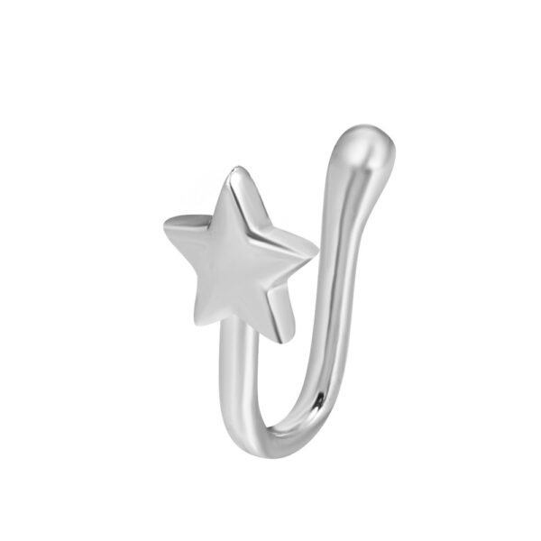 Copper Inlaid Zircon Star Love U Shaped Nose Clip - Image 10