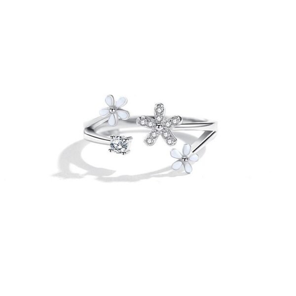 Sterling Silver Daisy Flower Niche Design Ring - Image 5