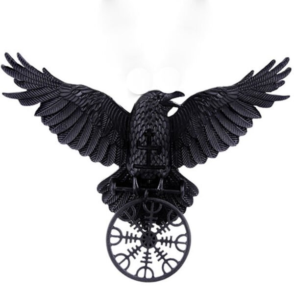 Unique Viking Black Oversized Crow Hair Clip Accessories - Image 9