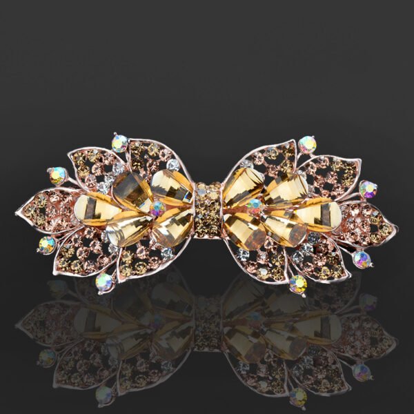Rhinestone Barrettes Female Word Spring Clip - Image 5