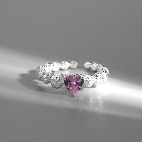 Zircon Ring With Caring Texture Designed By Minority - Image 3