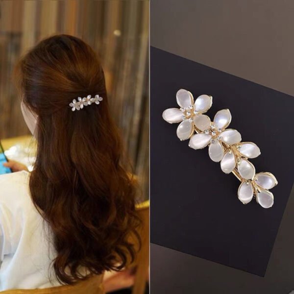 Authentic South Korea Spring Dignified Flowers Word Headdress Elegant Hair Accessories - Image 2