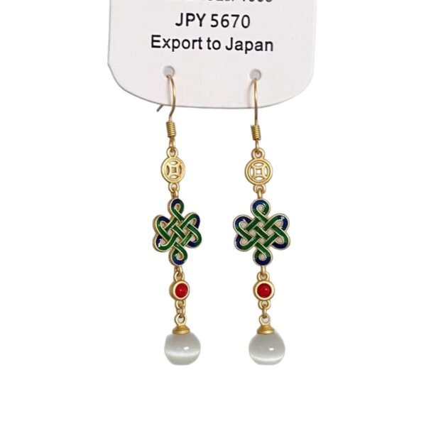 Chinese Knot Tassel Earrings National Style Cheongsam - Image 4
