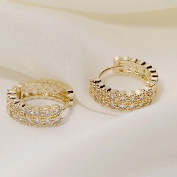 French Retro Gold Hot Earrings - Image 5