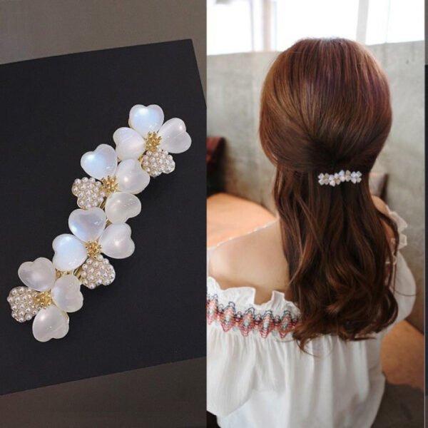 Authentic South Korea Spring Dignified Flowers Word Headdress Elegant Hair Accessories - Image 9