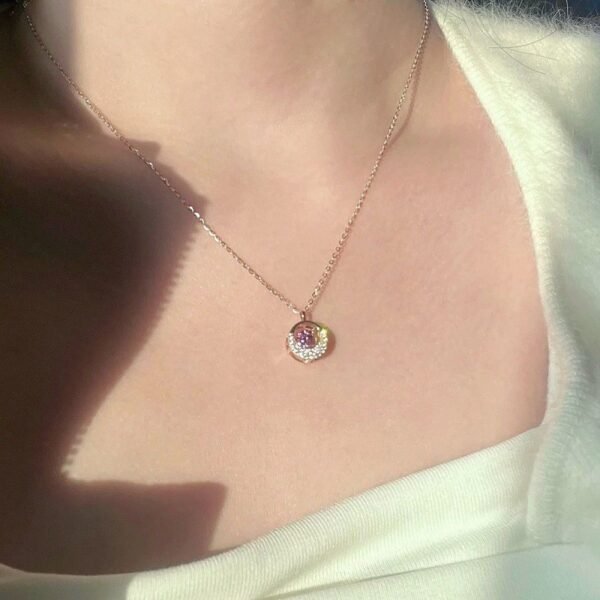 Pulse Heart Mobius Diamond Necklace