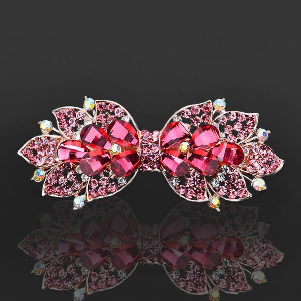 Rhinestone Barrettes Female Word Spring Clip - Image 6